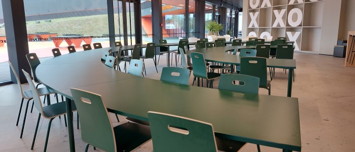 custom public space tables and furniture