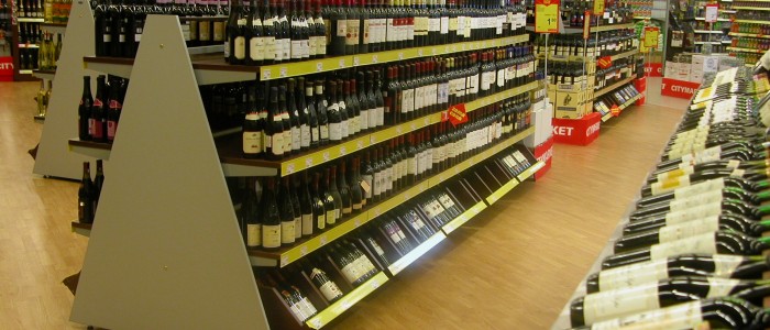 wine store wall shelving furniture units