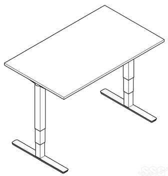 Elektriski biroja galdi Sarts_