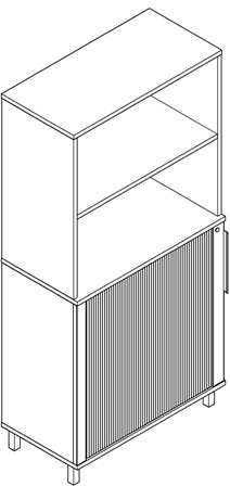 Office cupboards with rullo doors 
