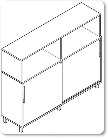 Office filing cabinets with sliding doors 