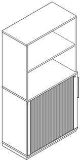 Office storage cabinets with rullo door 