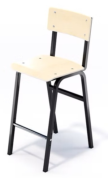 paaugstināti laboratorijas krēsli skolai