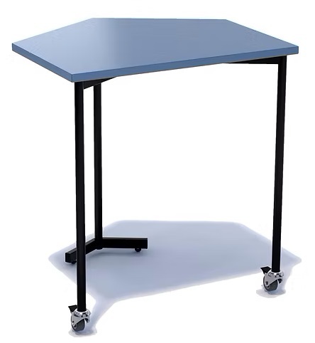 Trapecveida skolas galds Imelik 610 mm grupu darbam 