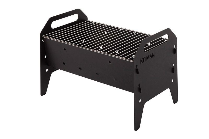 Saliekams mini grils ar grilēšanas resti 