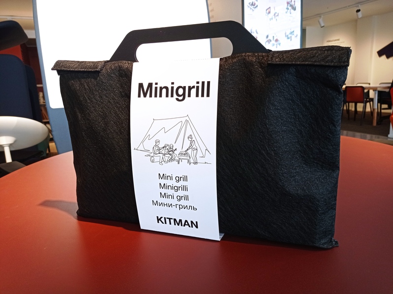 Kompakts mini grils transportēšanai 