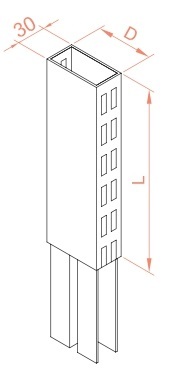 statņa pagarinātājs plauktiem